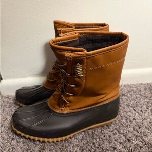 Sporto - Brown and Black Duck Boots